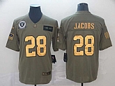 Nike Raiders 28 Josh Jacobs 2019 Olive Gold Salute To Service Limited Jersey,baseball caps,new era cap wholesale,wholesale hats